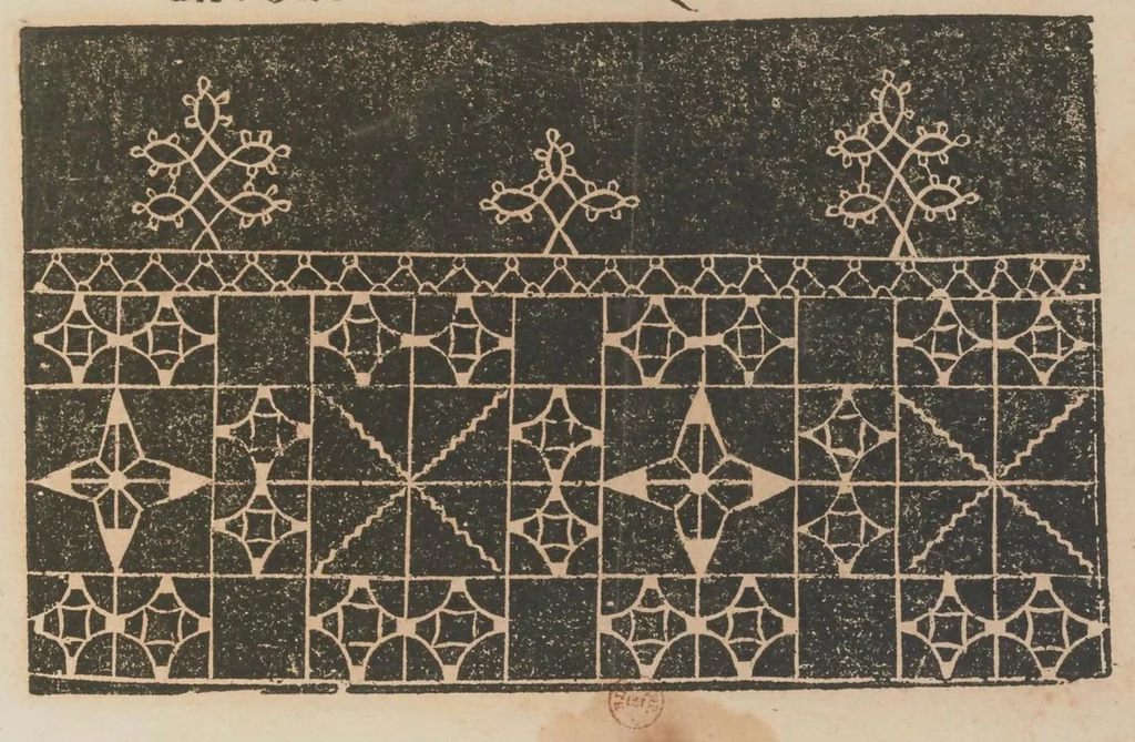 An illustration from [Traité de broderie et de point coupé], 1604, leaf 21