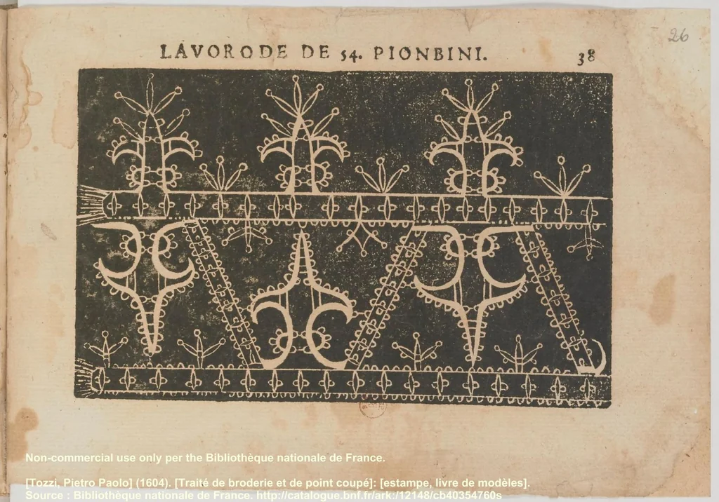 An illustration from [Traité de broderie et de point coupé], 1604, leaf 28