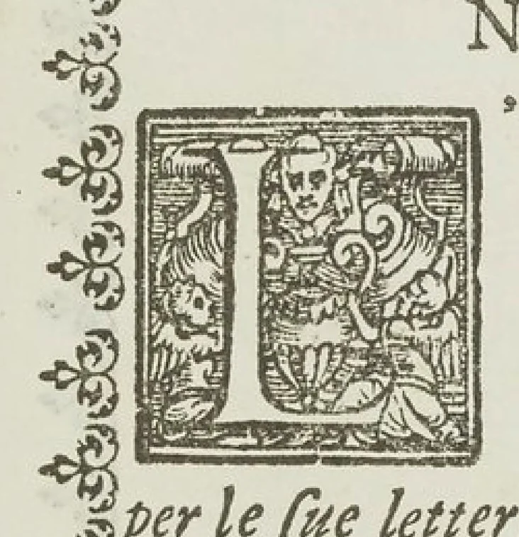 An illustration from Ghirlanda di sei vaghi fiori scielti da piu famosi giardini d'Italia : belle lettere, dotte sententie, novi merli, moderne mansioni, leggiadri lavori, usati numeri : raccolti da Pietro Paolo Tozzi, 1616, leaf 12
