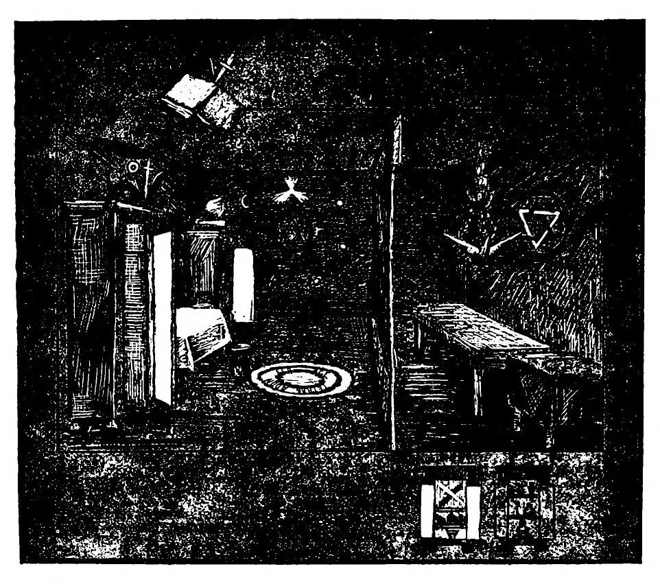 An illustration from Traité Élémentaire De Magie Pratique, 1893, leaf 302
