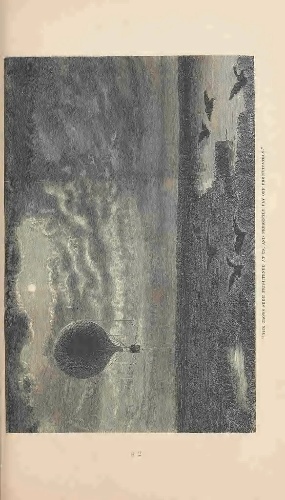 An illustration from Travels in the air, 1871, leaf 301