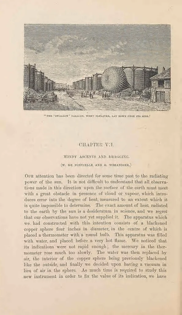 An illustration from Travels in the air, 1871, leaf 390