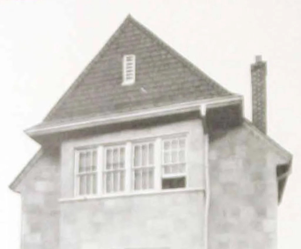 An illustration from Truscon stone tex, a protective coating made especially for damproofing and beautifying concrete, stucco, brick and masonry exterior walls., 1926, leaf 5