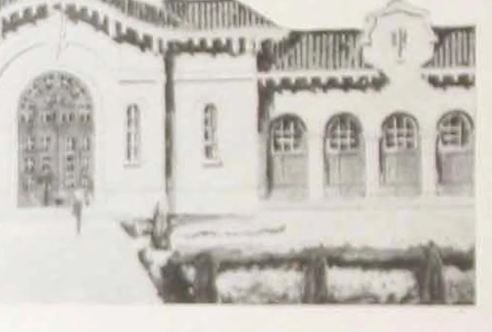 An illustration from Truscon stone tex, a protective coating made especially for damproofing and beautifying concrete, stucco, brick and masonry exterior walls., 1926, leaf 9