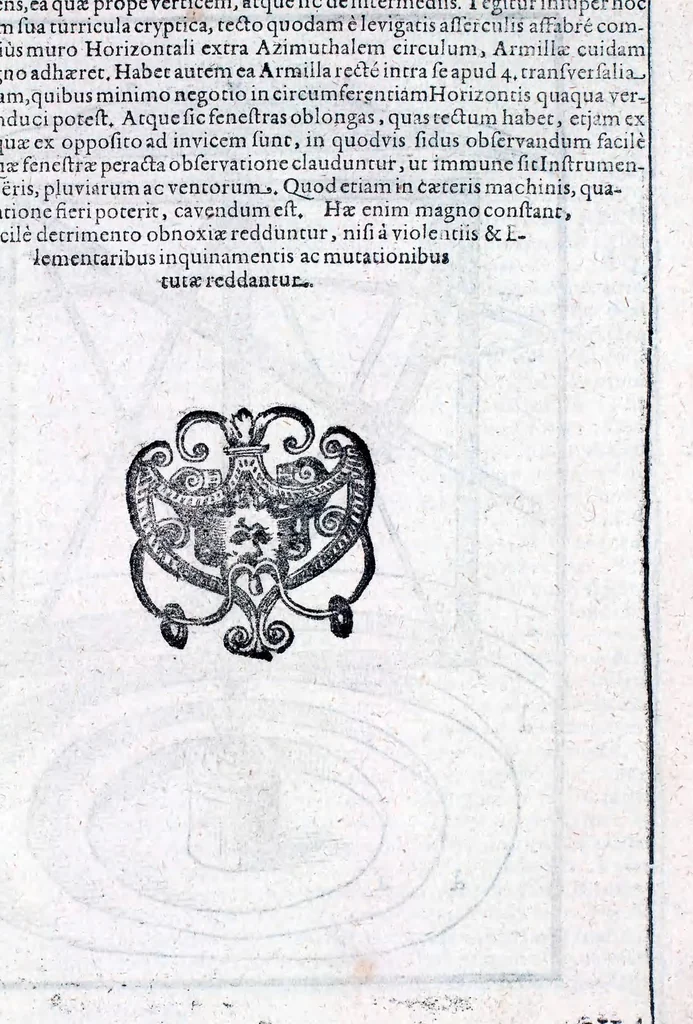 An illustration from Tychonis Brahe Astronomiæ instauratæ mechanica, 1602, leaf 29