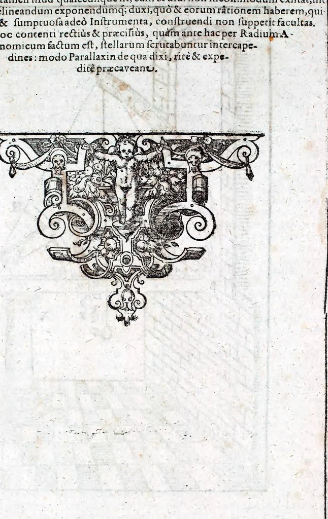 An illustration from Tychonis Brahe Astronomiæ instauratæ mechanica, 1602, leaf 65