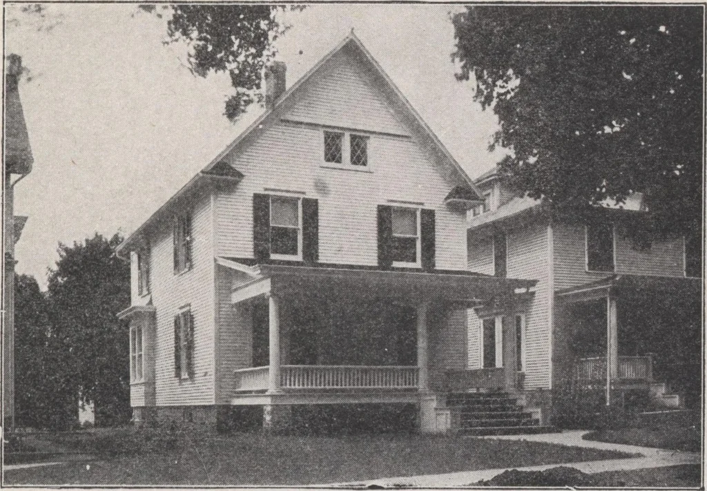 An illustration from Construction of dwelling houses and bungalows, 1913, leaf 118