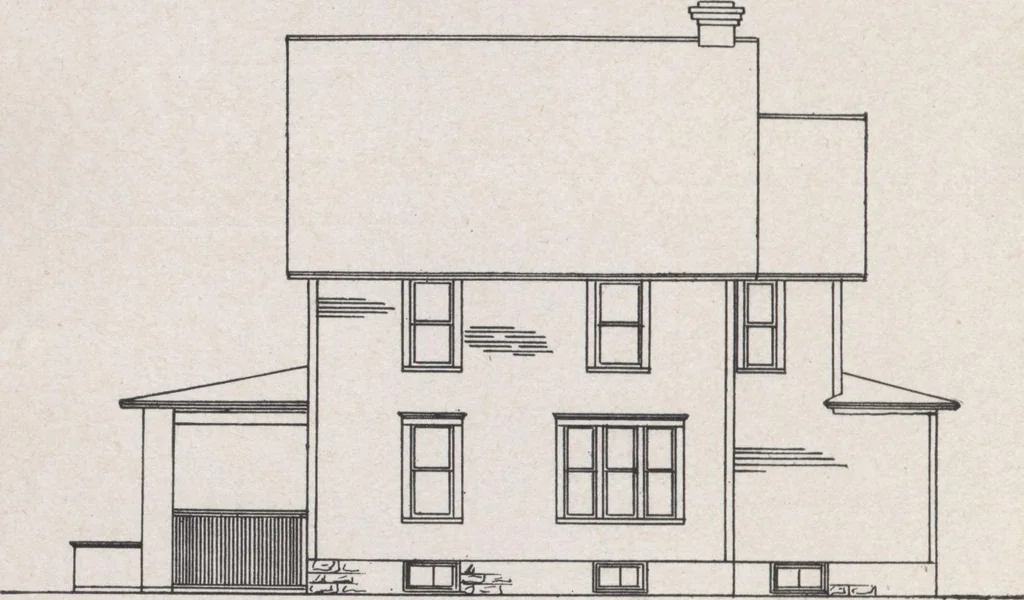 An illustration from Construction of dwelling houses and bungalows, 1913, leaf 127