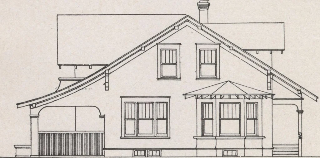 An illustration from Construction of dwelling houses and bungalows, 1913, leaf 141