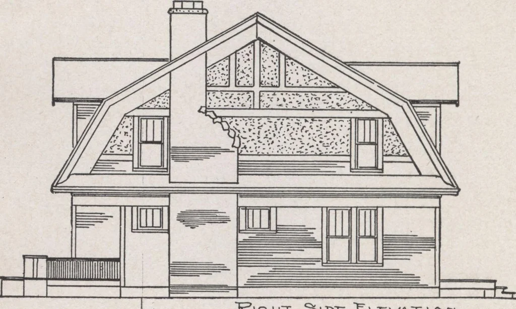 An illustration from Construction of dwelling houses and bungalows, 1913, leaf 171
