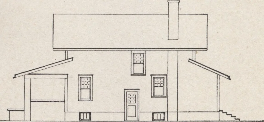 An illustration from Construction of dwelling houses and bungalows, 1913, leaf 183