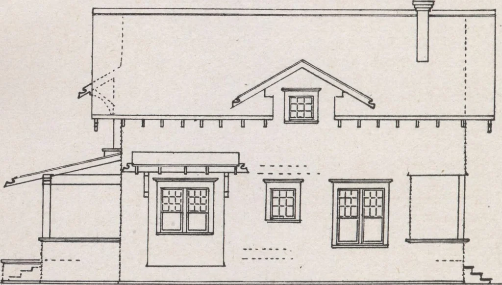 An illustration from Construction of dwelling houses and bungalows, 1913, leaf 201
