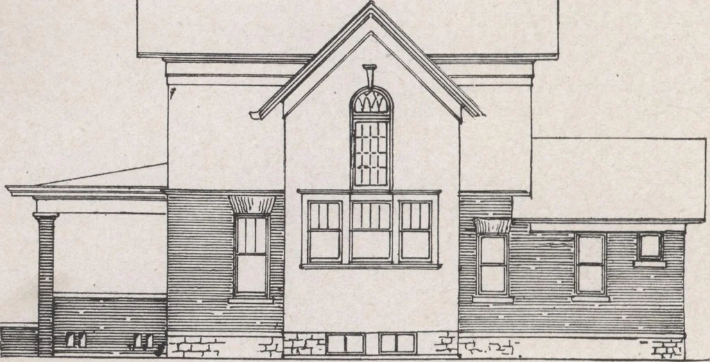 An illustration from Construction of dwelling houses and bungalows, 1913, leaf 205