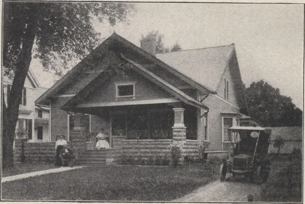 An illustration from Construction of dwelling houses and bungalows, 1913, leaf 29