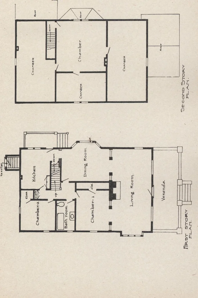 An illustration from Construction of dwelling houses and bungalows, 1913, leaf 30