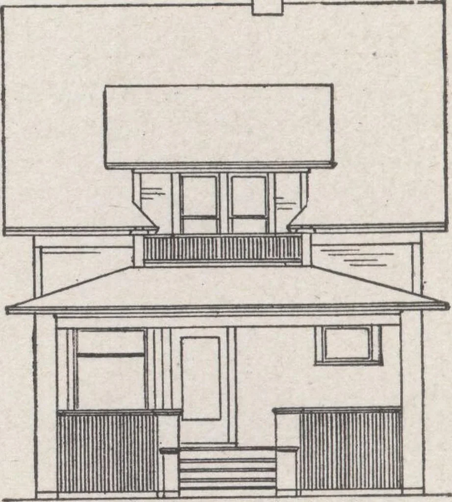 An illustration from Construction of dwelling houses and bungalows, 1913, leaf 49