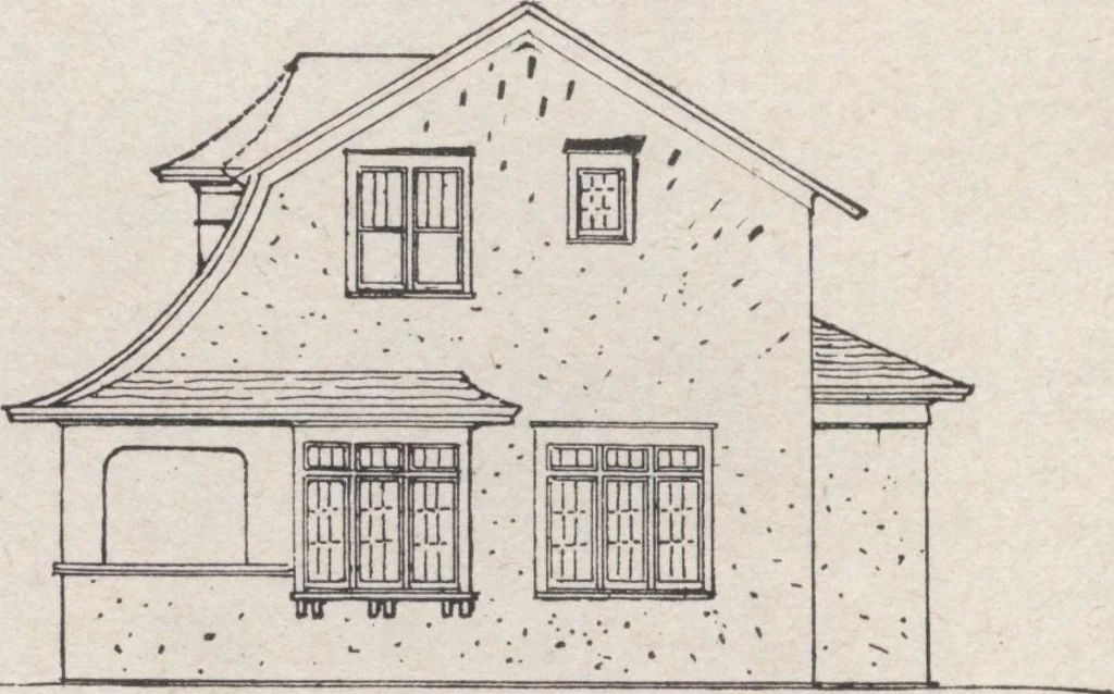 An illustration from Construction of dwelling houses and bungalows, 1913, leaf 53