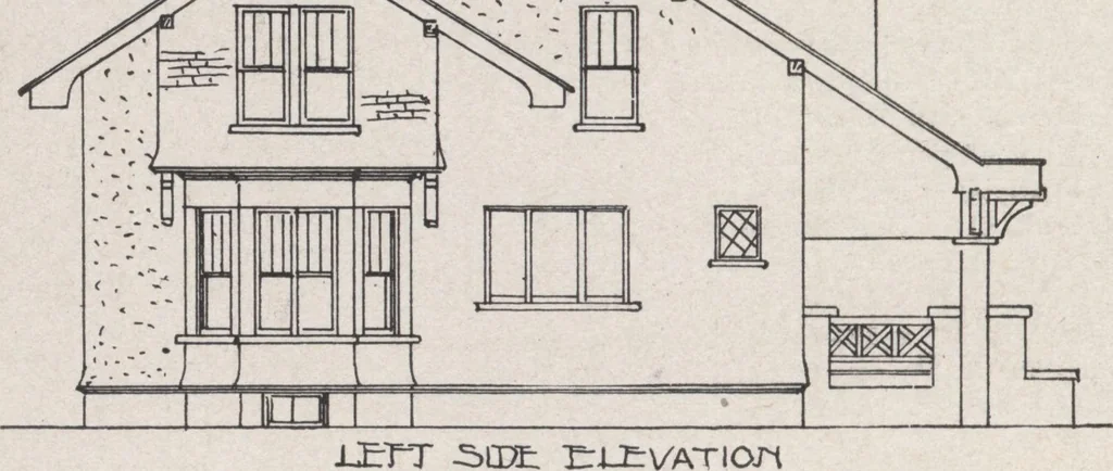 An illustration from Construction of dwelling houses and bungalows, 1913, leaf 69