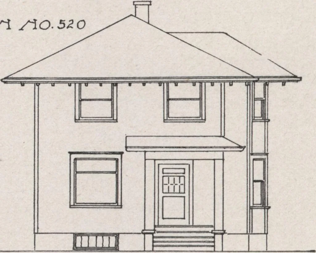 An illustration from Construction of dwelling houses and bungalows, 1913, leaf 73