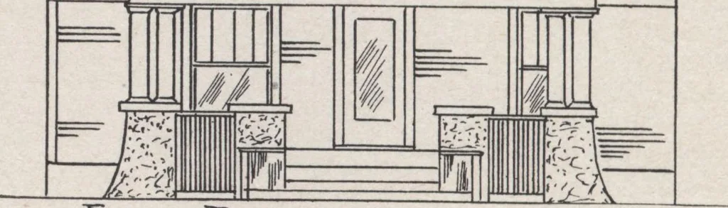 An illustration from Construction of dwelling houses and bungalows, 1913, leaf 95