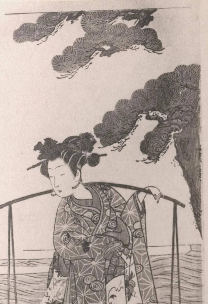 An illustration from Ukiyoye hanga seisui : selected gems of Ukiyoye prints., 1925, leaf 104