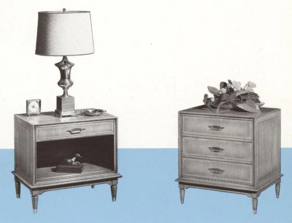 An illustration from Furniture designed for gracious living, 1963, leaf 16
