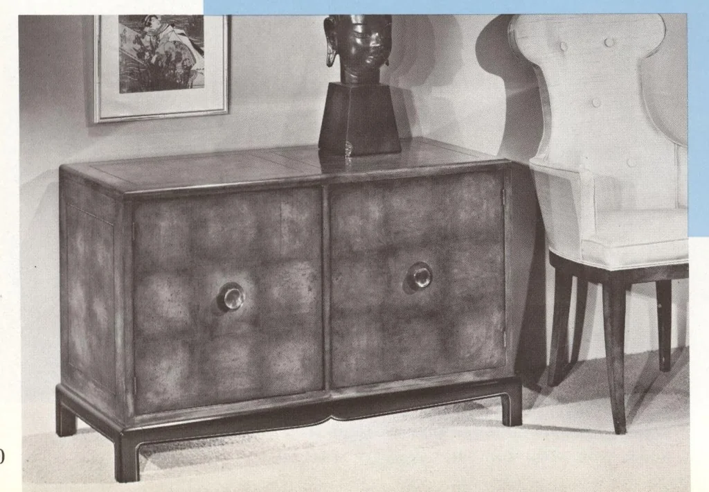 An illustration from Furniture designed for gracious living, 1963, leaf 27