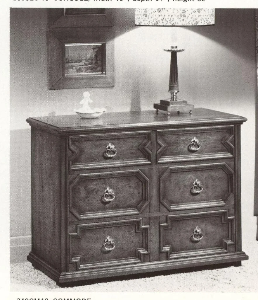 An illustration from Furniture designed for gracious living, 1963, leaf 30