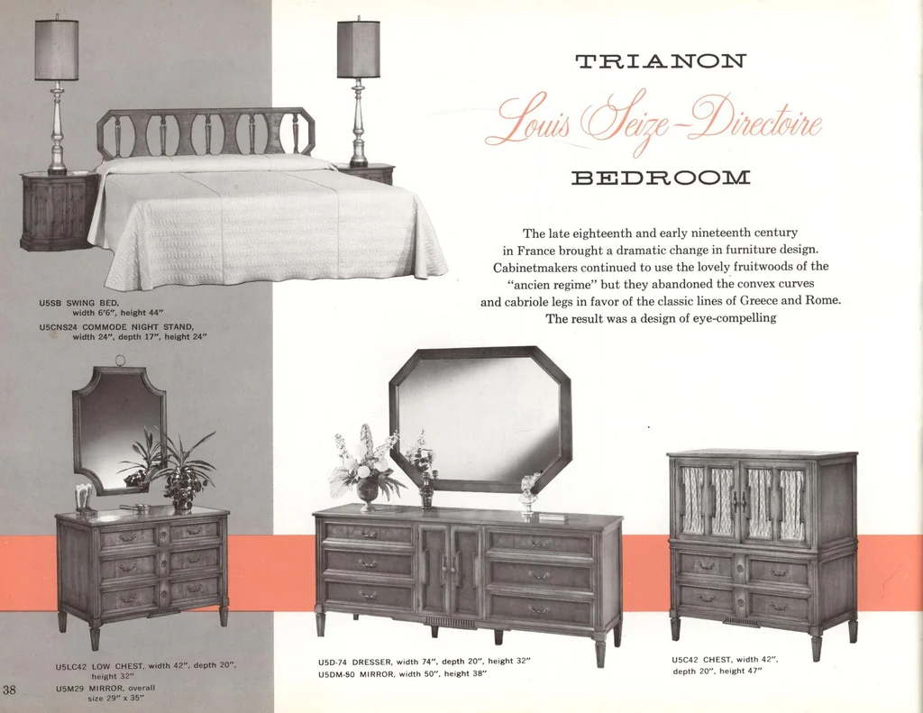 An illustration from Furniture designed for gracious living, 1963, leaf 35
