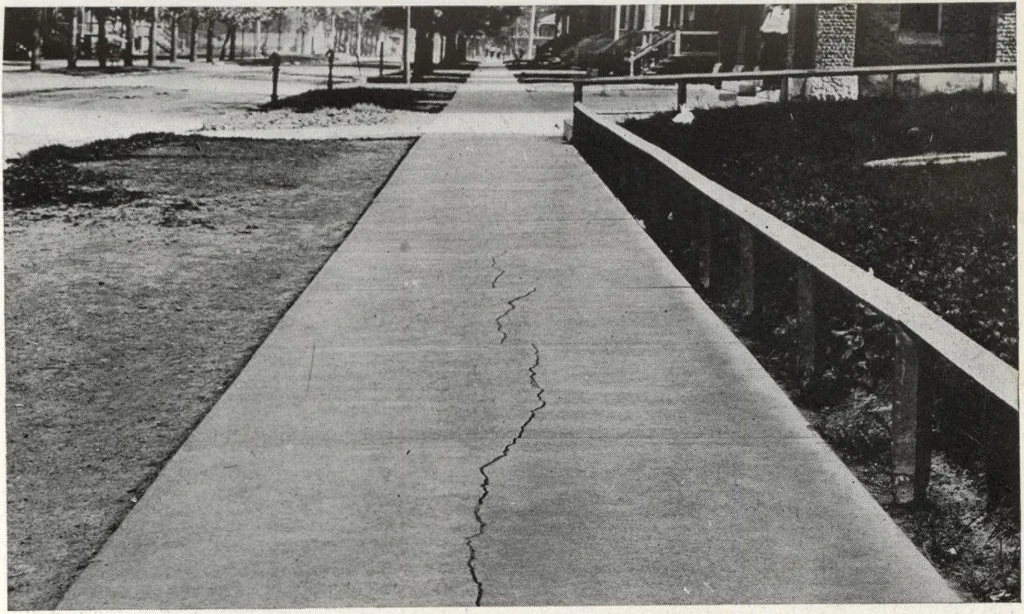An illustration from Portland cement sidewalk construction, 1909, leaf 20