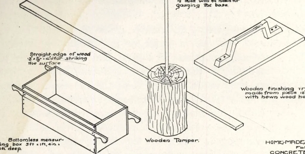 An illustration from Portland cement sidewalk construction, 1909, leaf 27