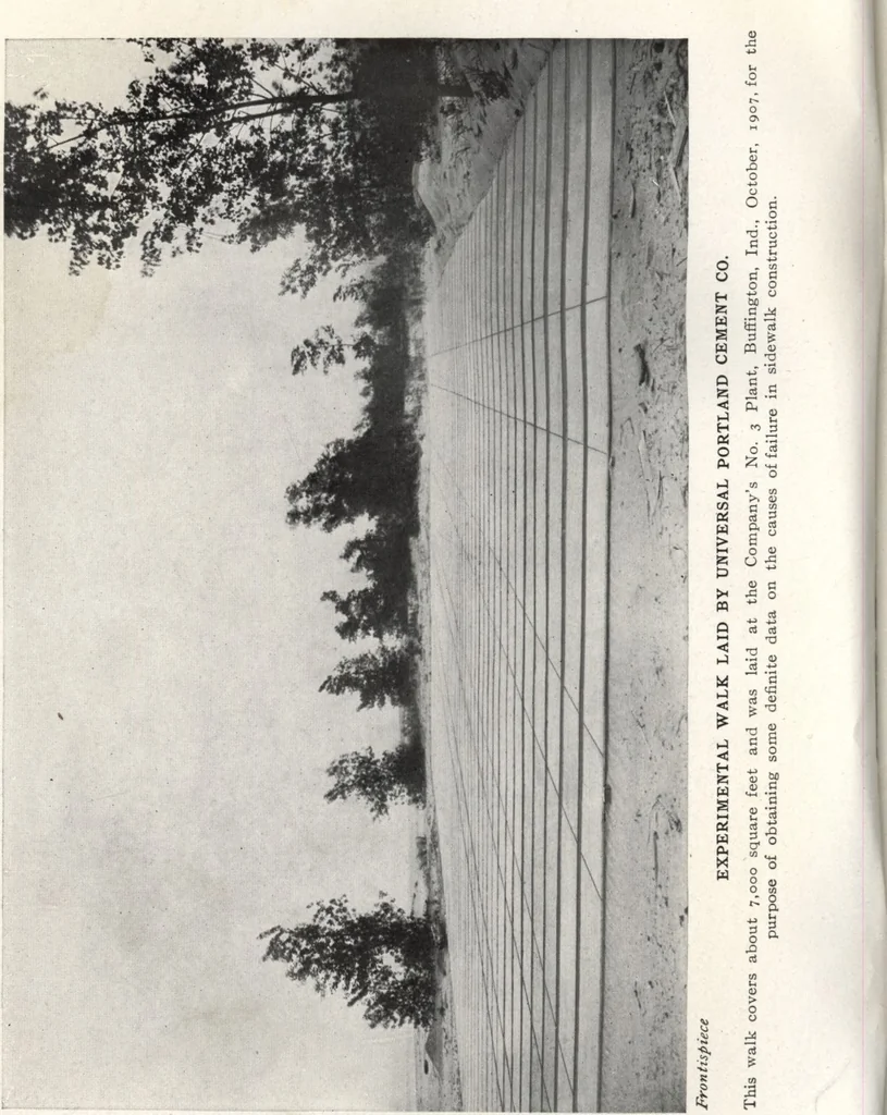An illustration from Portland cement sidewalk construction, 1909, leaf 3