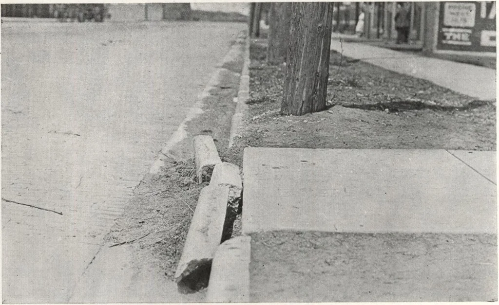An illustration from Portland cement sidewalk construction, 1909, leaf 31