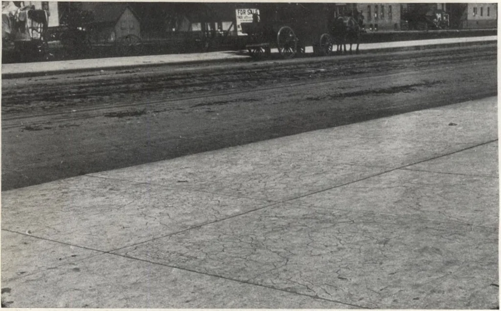 An illustration from Portland cement sidewalk construction, 1909, leaf 33