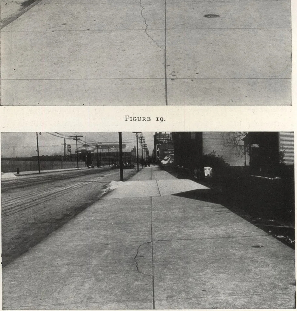 An illustration from Portland cement sidewalk construction, 1909, leaf 43