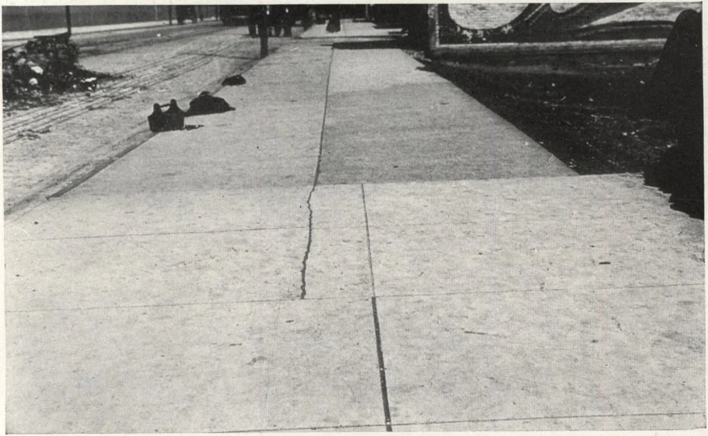 An illustration from Portland cement sidewalk construction, 1909, leaf 46