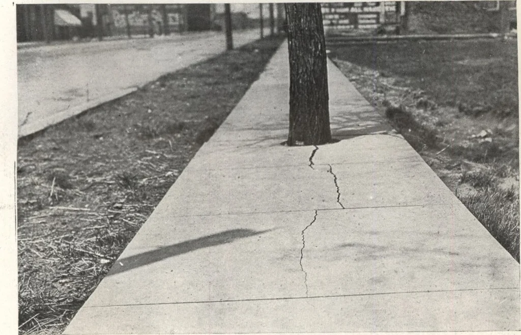 An illustration from Portland cement sidewalk construction, 1909, leaf 48