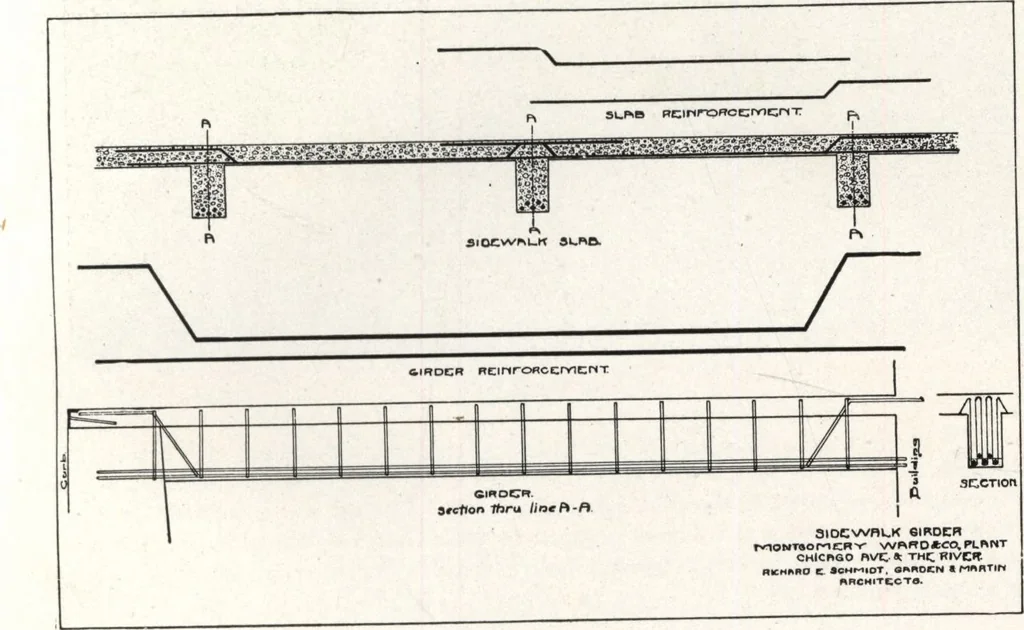 An illustration from Portland cement sidewalk construction, 1909, leaf 50