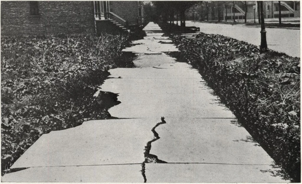 An illustration from Portland cement sidewalk construction, 1909, leaf 51