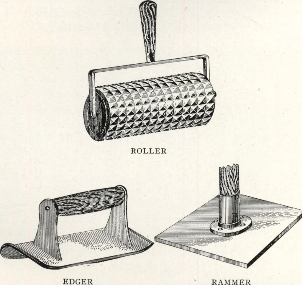 An illustration from Portland cement sidewalk construction, 1909, leaf 53