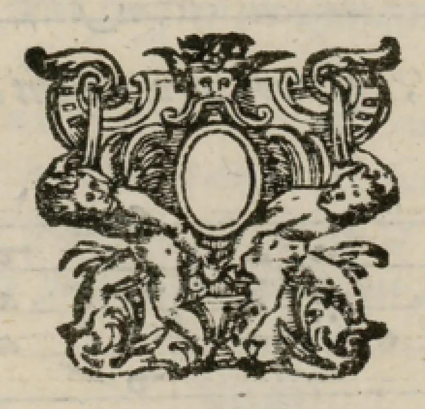 An illustration from Airs de cour avec la tablature de luth de Anthoine de Boesset, surintendant de la musique de la Chambre du Roy, & de la Reyne. Seiziesme livre., 1643, leaf 42