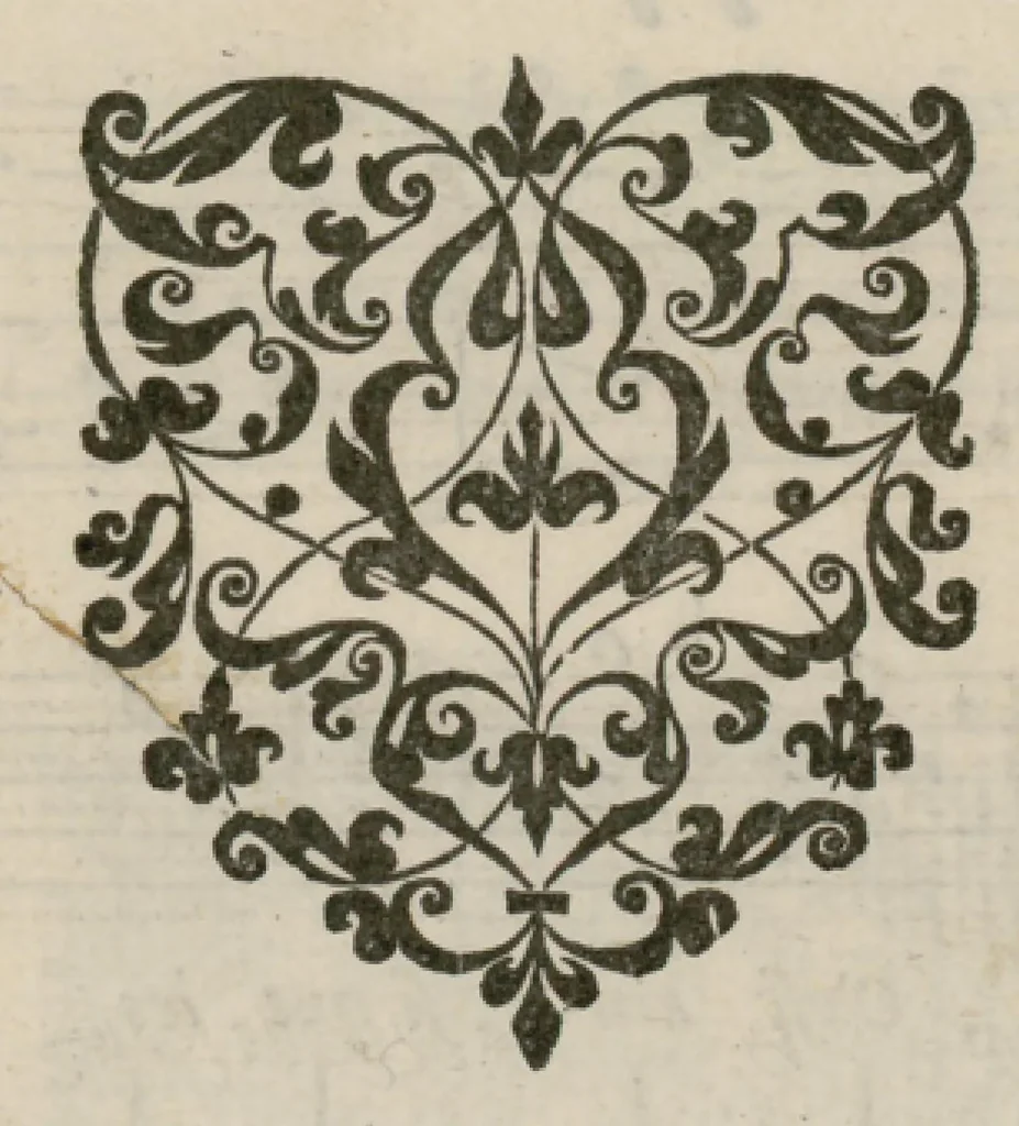 An illustration from Airs de cour avec la tablature de luth de Anthoine de Boesset, surintendant de la musique de la Chambre du Roy, & de la Reyne. Seiziesme livre., 1643, leaf 50