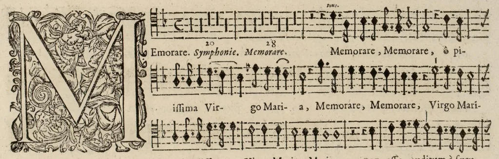 An illustration from Motets pour la chapelle du Roy, mis en musique, par Monsieur Du Mont abbé de Silly, & maistre de la musique, de ladite chapelle. Haute-taille du petit choeur., 1686, leaf 62