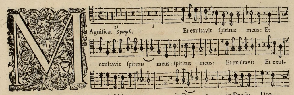 An illustration from Motets pour la chapelle du Roy, mis en musique, par Monsieur Du Mont abbé de Silly, & maistre de la musique, de ladite chapelle. Basse-taille du grand choeur., 1686, leaf 40