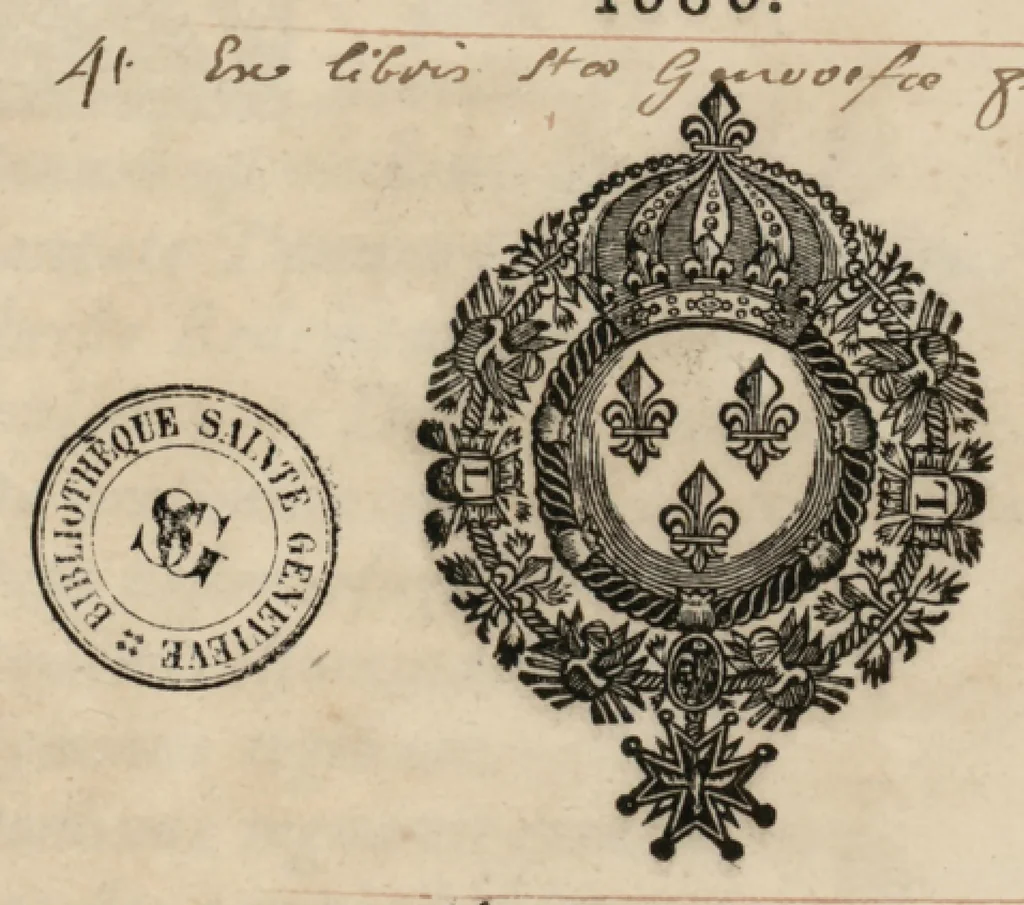An illustration from Motets et elevations pour la chapelle du Roy, imprimez par l'ordre de Sa Majesté. Quartier d'avril, may, & juin 1686., 1686, leaf 10