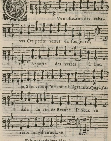 An illustration from II. Livre des equivoques du sieur de Chancy, maistre de la musique de la chambre du Roy., 1647, leaf 82