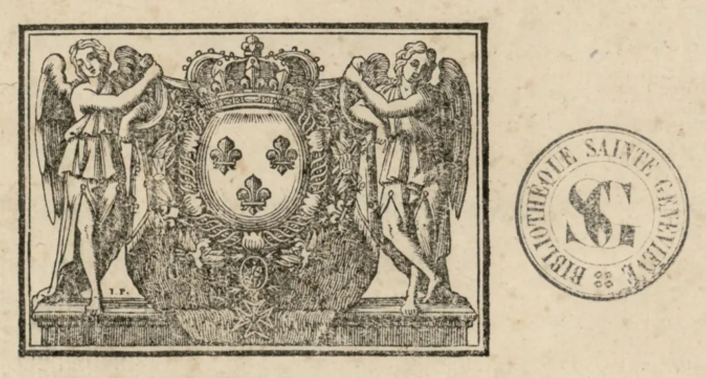 An illustration from Pseaumes et cantiques spirituels, mis en musique avec la basse-continue. Par monsieur *****, 1695, leaf 8