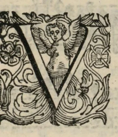 An illustration from Canto. Harmonia d'affetti devoti a due, tre, e quatro voci consagrata all'altezza serenissima del signor prencipe Alessandro Farnesi di Parma, da Giovanni Legrenzi, primo organista di S. Maria Maggiore di Bergamo et accademico eccitato. Libro primo, opera terza., 1655, leaf 18