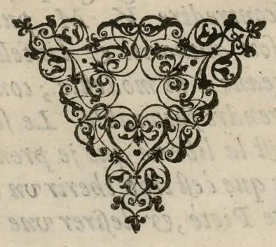 An illustration from Aeternae Henrici magni, gallorum, navarrorumque Regis potentissimi, ac Clementissimi memoriae. Et Ludovici justi : eius filii. Gallorum, navarrorumque Regis christianissimi, atque inuictissimi. Nicolaus Formé, regiae musicae praefectus. Missam hanc duobus choris ac quatuor voc. compositam, vovet et consecrat. Primus chorus. Superius., 1638, leaf 9