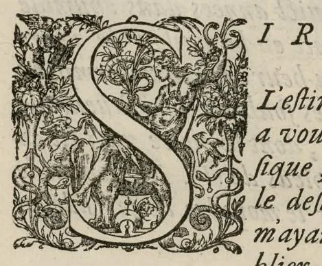 An illustration from Aeternae Henrici magni, gallorum, navarrorumque Regis potentissimi, ac Clementissimi memoriae. Et Ludovici justi : eius filii. Gallorum, navarrorumque Regis christianissimi, atque inuictissimi. Nicolaus Formé, regiae musicae praefectus. Missam hanc duobus choris ac quatuor voc. compositam, vovet et consecrat. Secundus chorus. Bassus., 1638, leaf 8